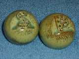 Cannon Ball shakers glazed prairie green